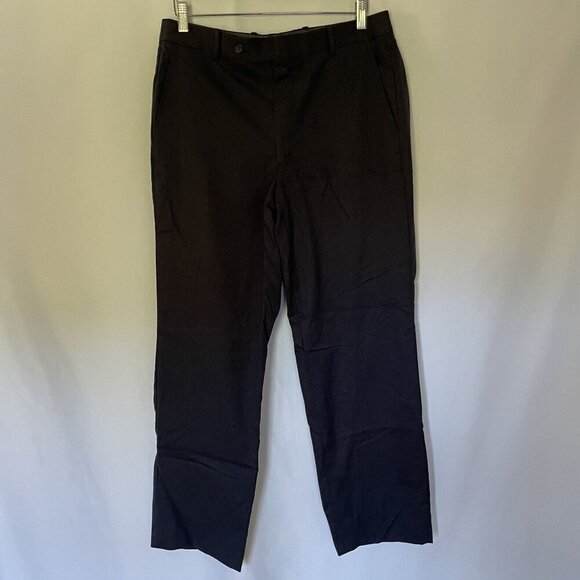 Tom James Mens Black Dress Pants Size 34 business casual formal trousers - Picture 1 of 8